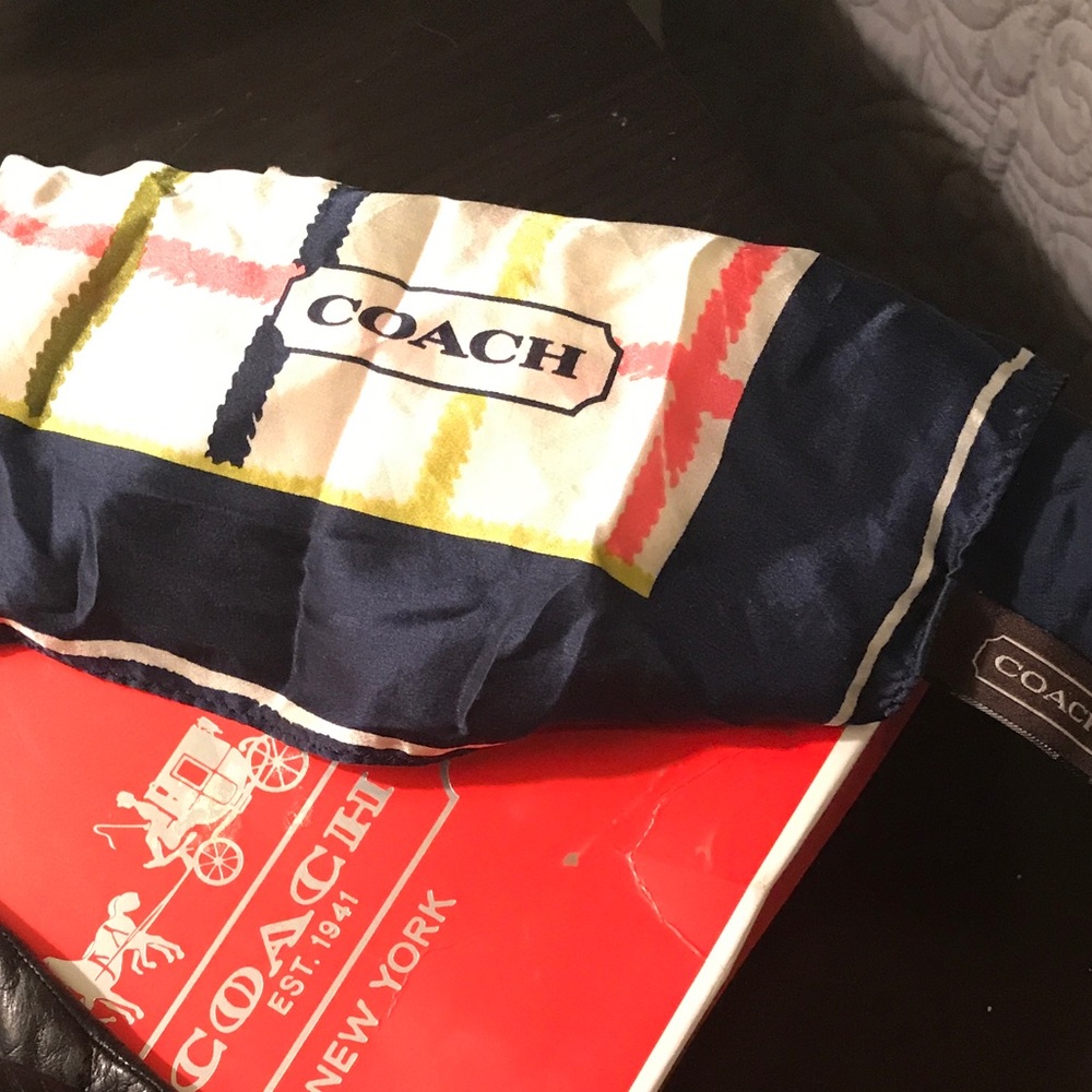Coach silk scarf ❤️